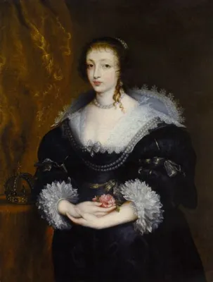  A Portrait of Her Majesty, Queen Henrietta Maria, Um Retrato Real e Intrigante que Desafia o Tempo